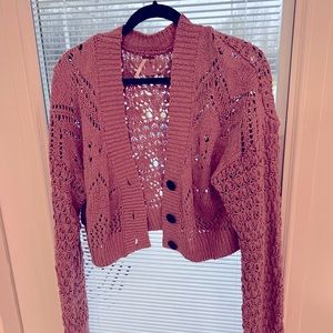 Free People Crop Cardigan
